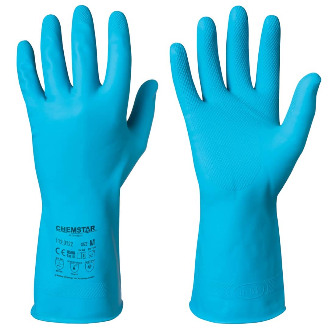 GRANBERG 0122: Latex Grip Gloves for Food & Chemical Use