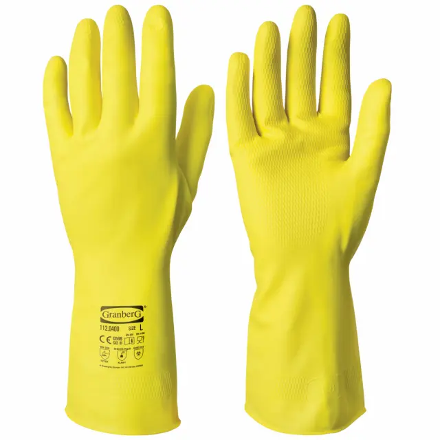 GRANBERG 0400A: Reusable Latex Chemical-Resistant Gloves