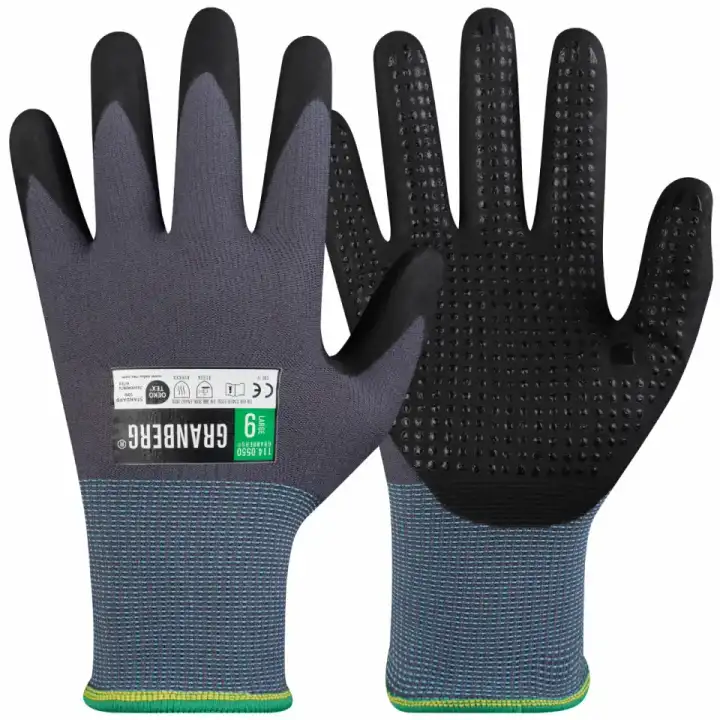 GRANBERG 0550: Microdot Grip Assembly Gloves, Touchscreen