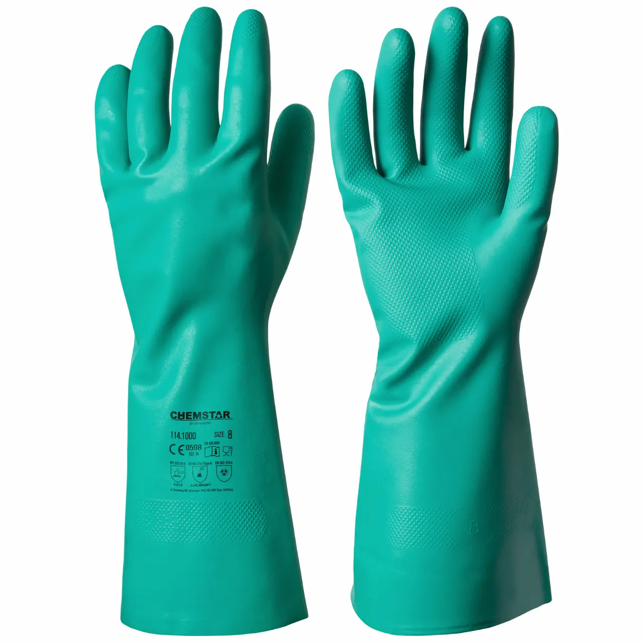 GRANBERG 1000: Heavy-Duty Nitrile Chemical Gloves
