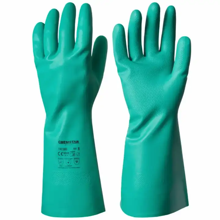 GRANBERG 1000: Heavy-Duty Nitrile Chemical Gloves