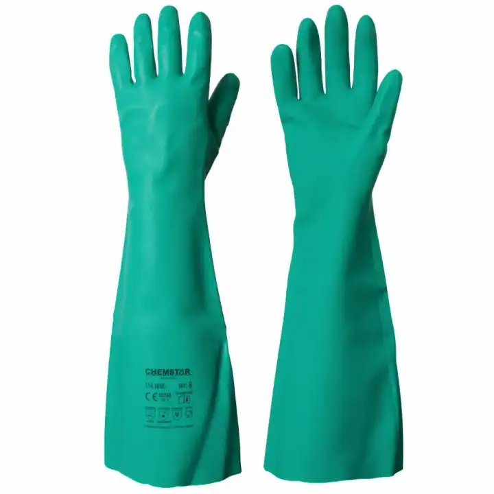 GRANBERG 1046: 46 cm Unlined Nitrile Chemical Gloves