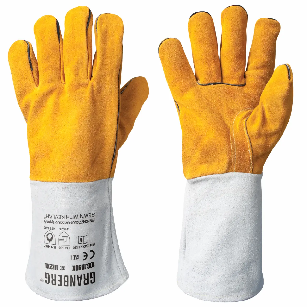 GRANBERG 1690K: Heavy-Duty Welding Gloves Kevlar®