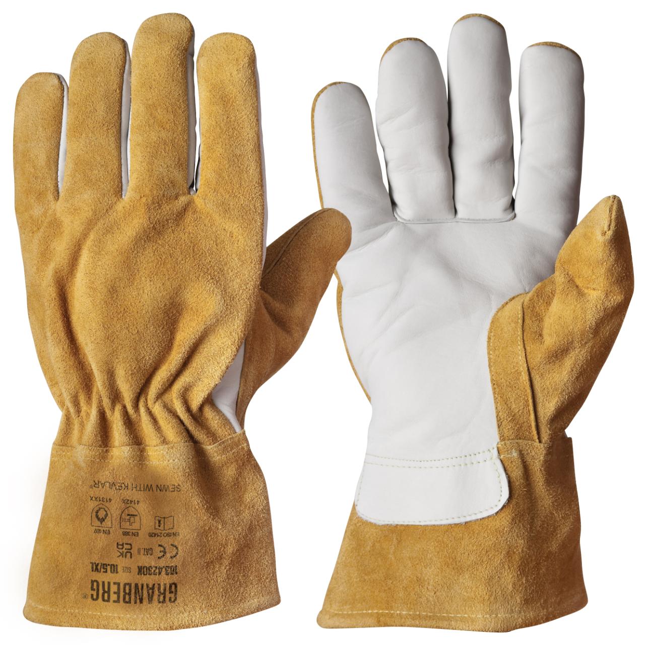 GRANBERG 4230K: Heat-Resistant Leather Work Gloves