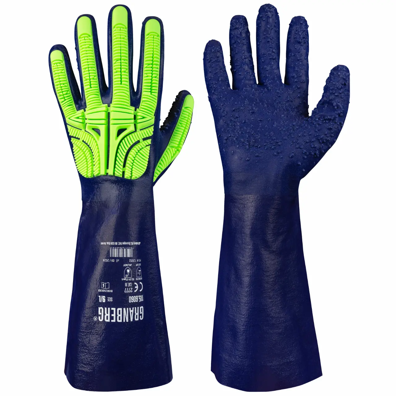 GRANBERG 6060: Chemical & Impact Nitrile Gloves, 39 cm