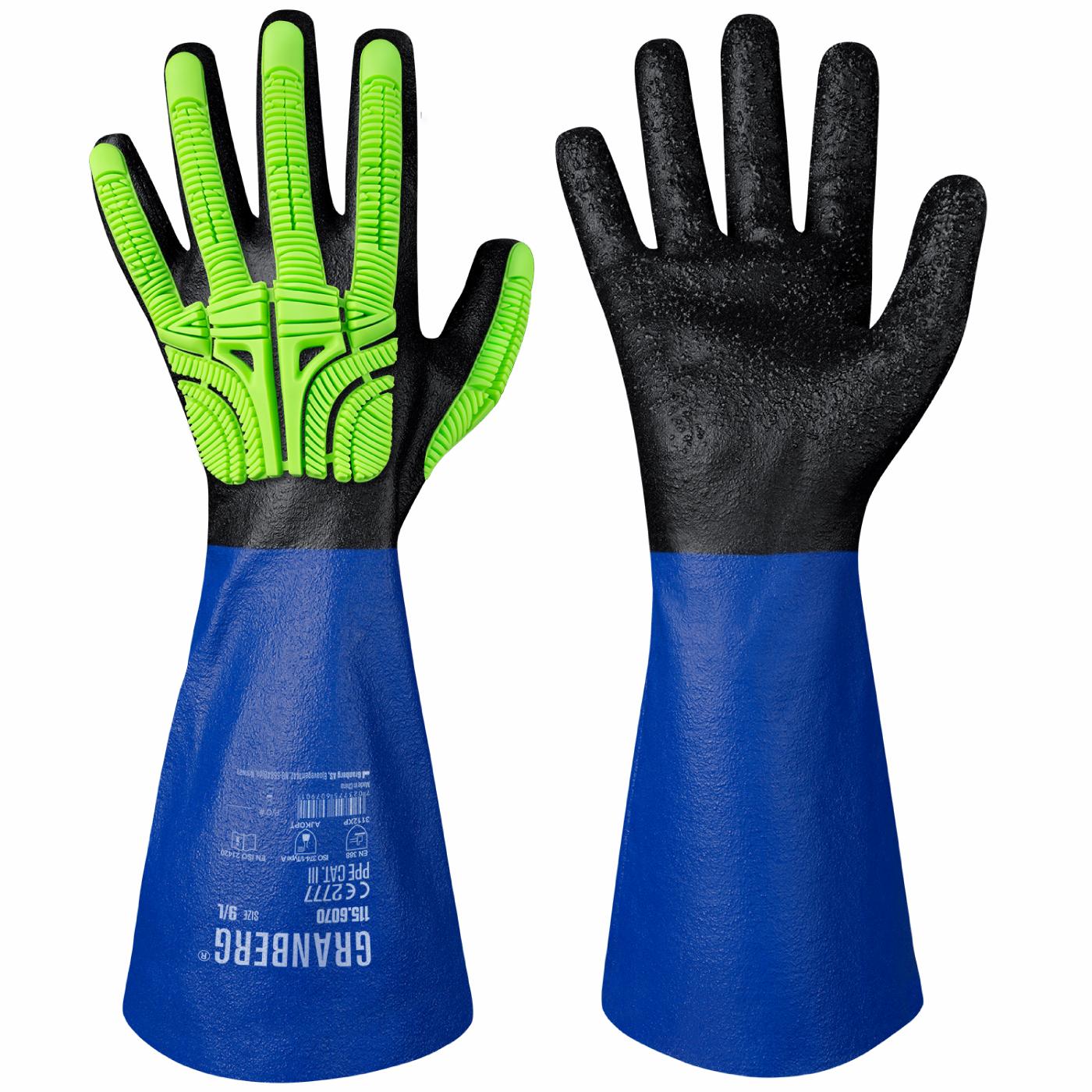 GRANBERG 6070: Chemical & Impact Gloves, Methanol Resistant