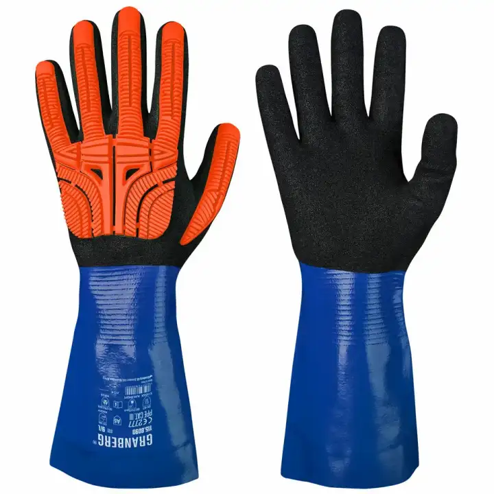 GRANBERG 8090: Chemical, Cut & Impact Gloves, 35 cm