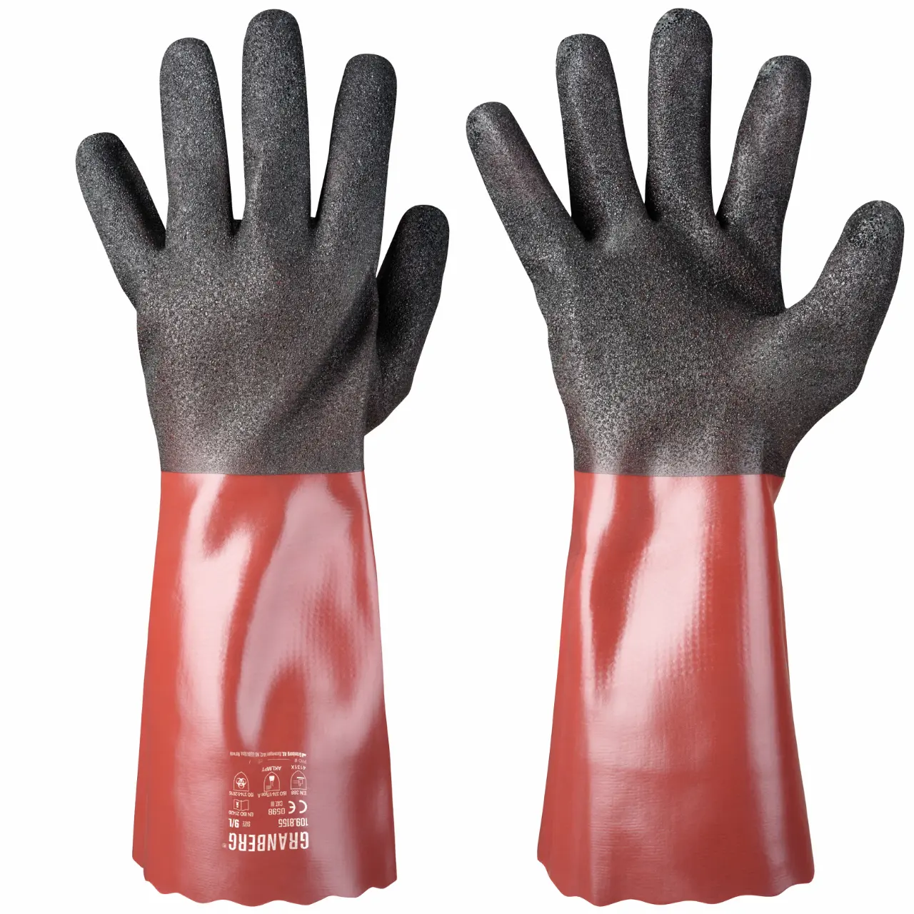 GRANBERG 8155: 35 cm PVC Chemical-Resistant Gloves