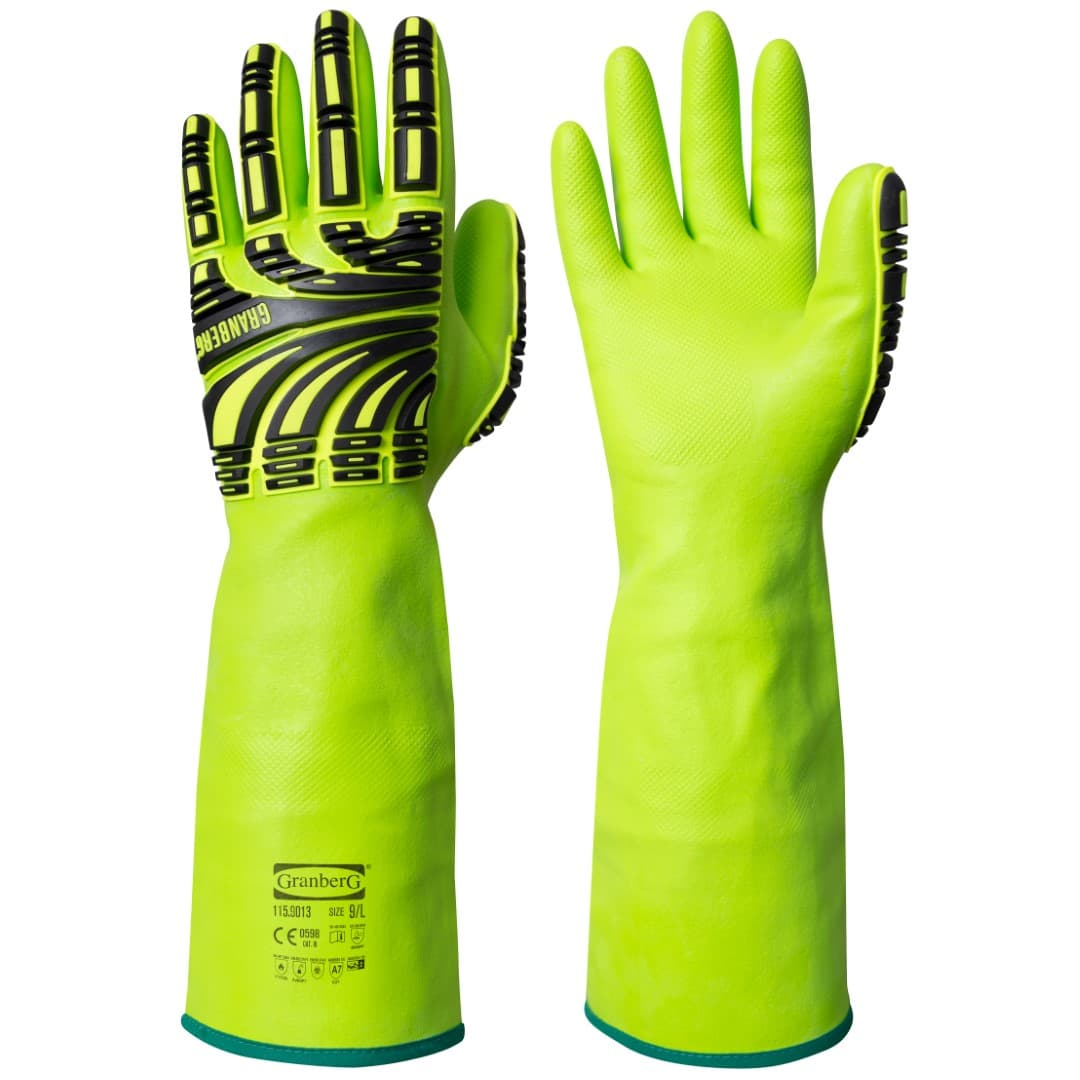 GRANBERG 9013 Gloves: HF Chemical & Cut Protection